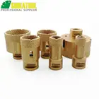 SHDIATOOL 6 шт M14 ВАКУУМНОЙ ПАЙКИ Diamond бурения коронки диаметр 2025354555 75 мм Кольцевая пила Гранит Мрамор Керамика сверла