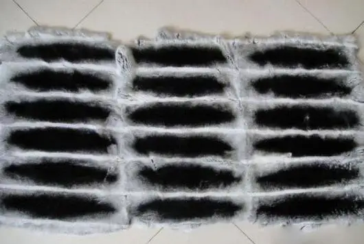 Оптовая продажа 115х55см мех кролика Рекс шиншилла|fur plate|rabbit fur platesrex rabbit plate |
