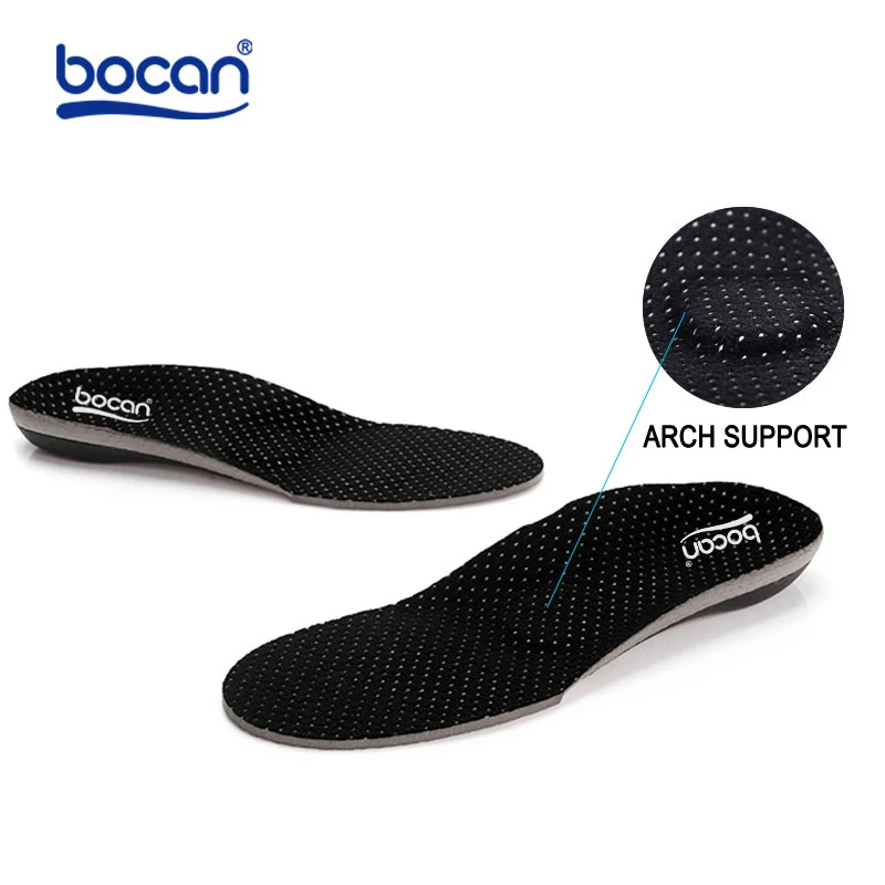 BOCAN Orthopedic insoles for flat foot orthopedic arch support man and women shoe insoles shock absorption insoles 6010