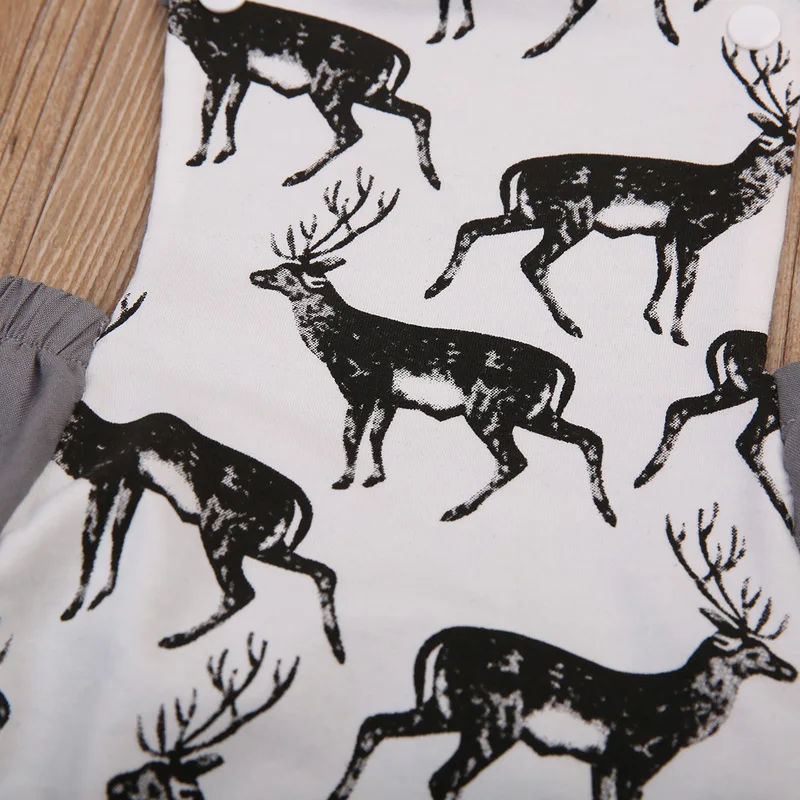 

Summer Newborn Infant Cute Baby Girl Boy Sleeveless Romper Little deer Jumpsuit Outfit Sunsuit Clothes