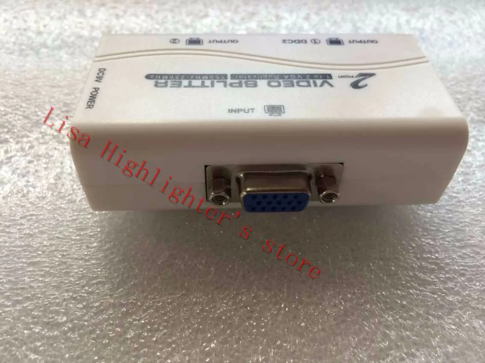 Новинка от 1 до 2 портов 2-сторонний VGA Видео сплиттер Дубликатор 250 МГц сплит-экран