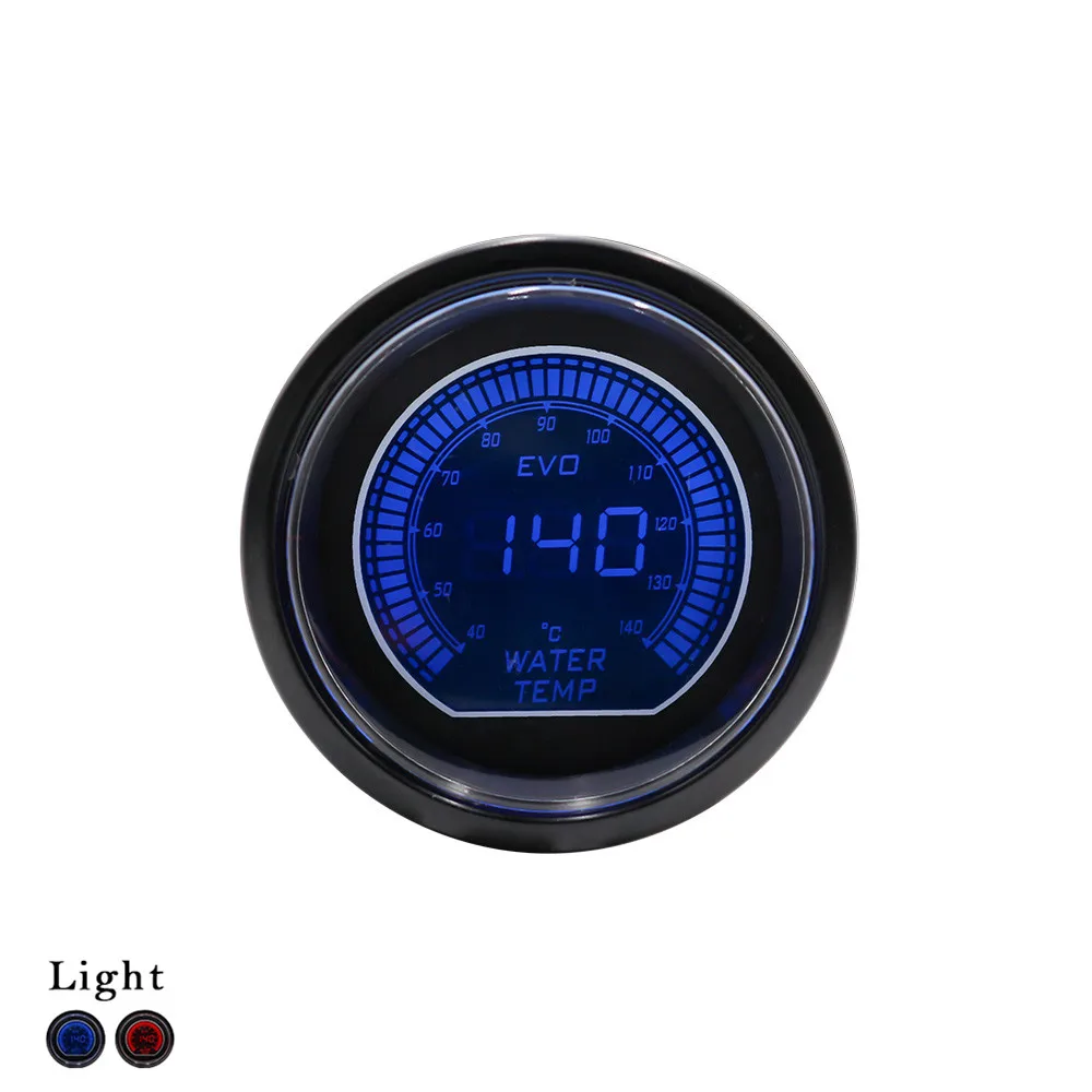 CNSPEED 52 мм 2 дюймовый EVO LCD красный/синий светодиодный измеритель температуры воды с