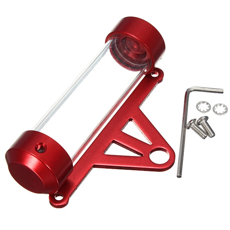 

Black Red Waterproof Aluminium and Acrylic Motorcycle Motorbike Tube Tax Disc Cylindrical Holder Frame Real Moto Accessories