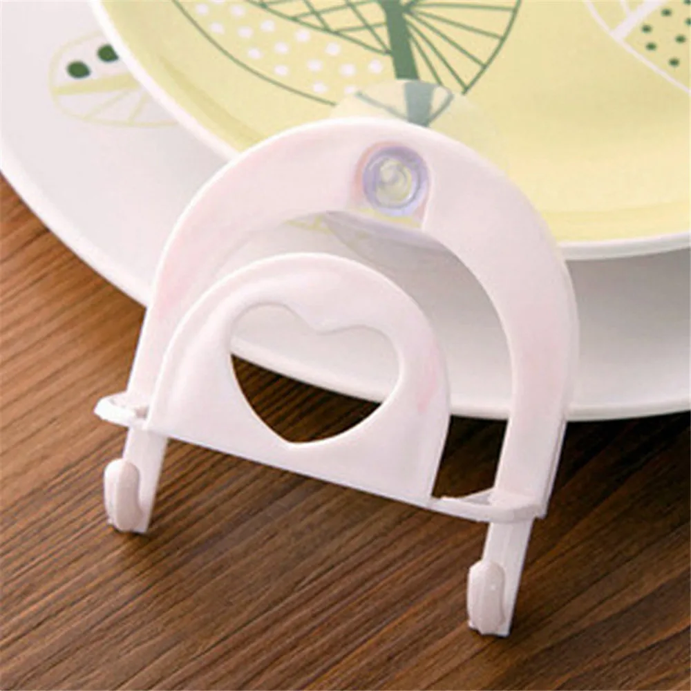 Белый 1Pc Bathroom Shelf Towel Soap Dish Holder Kitchen Sink Dish Sponge Storage Holder Rack Robe Hooks Sucker Kitchen Accessories - Цвет: Белый