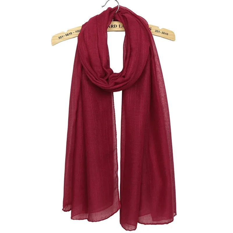 Бренд 100% вискоза классический сплошной шарф для женщин тонкий шаль обертывания