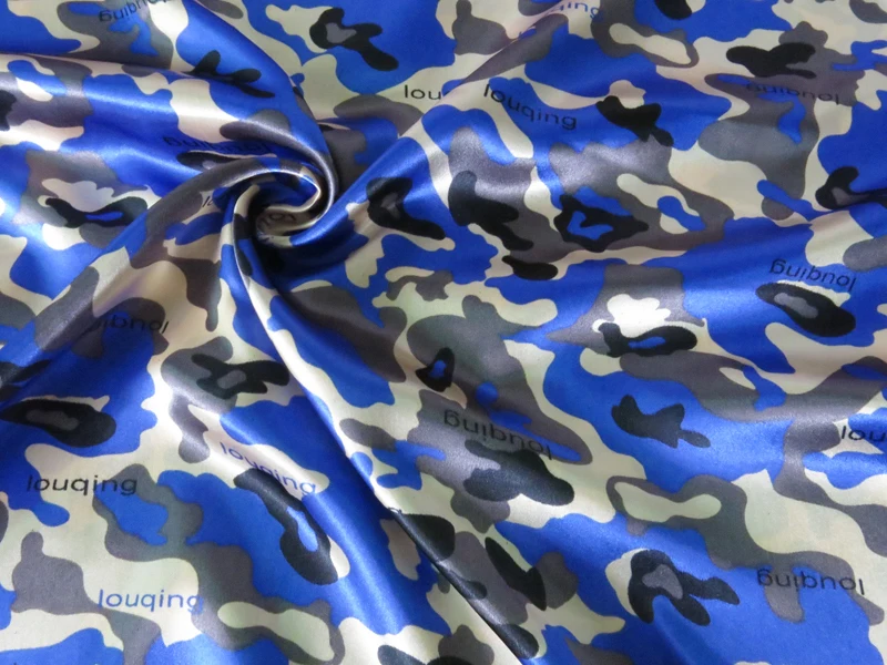 Камуфляжный атласный материал платье сумка для одежды ткань с камуфляжным