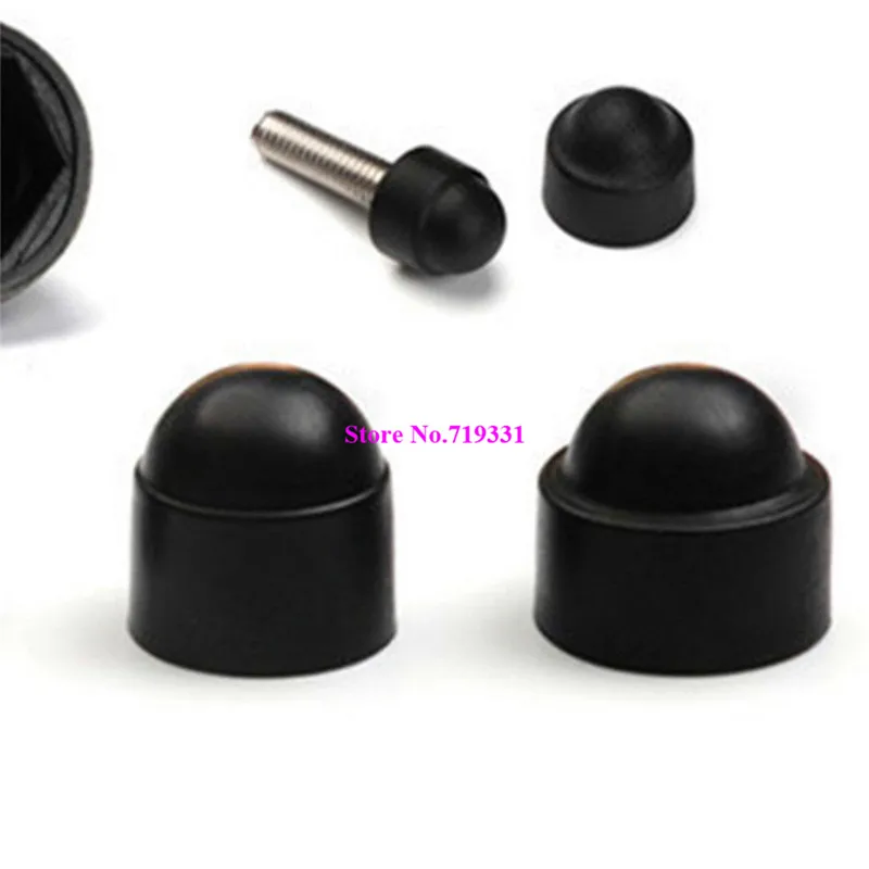 145 Pcs Dome Hex Bolt Head Caps Cover against Weathering Tampering Plastic Black | Обустройство дома