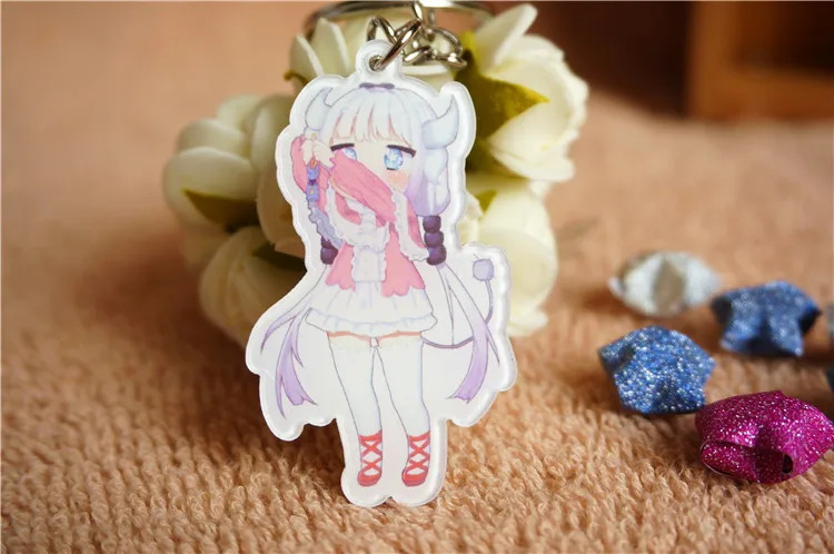 12 шт./компл. Kobayashi san Chi no Maid брелок в виде дракона Аниме Фигурка Tohru Косплей Канны