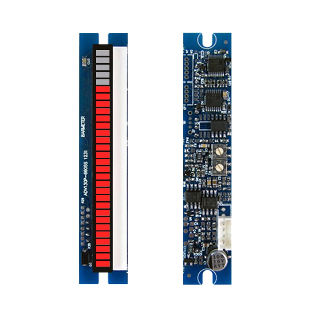 Усилитель мощности плата уровня громкости дисплея 30 этапов 66 мм светодиодный