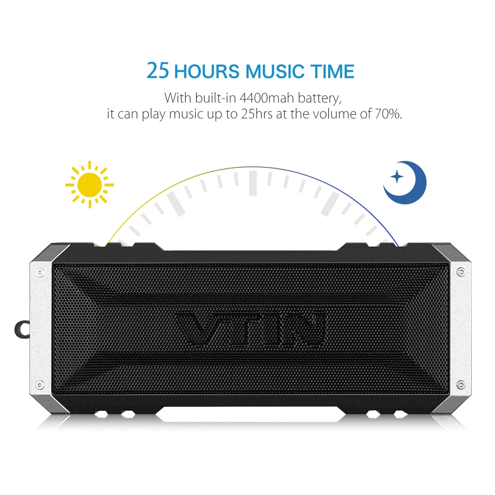Оригинальный VTIN Bluetooth 4 0 динамик 20 Вт Открытый водонепроницаемый беспроводной