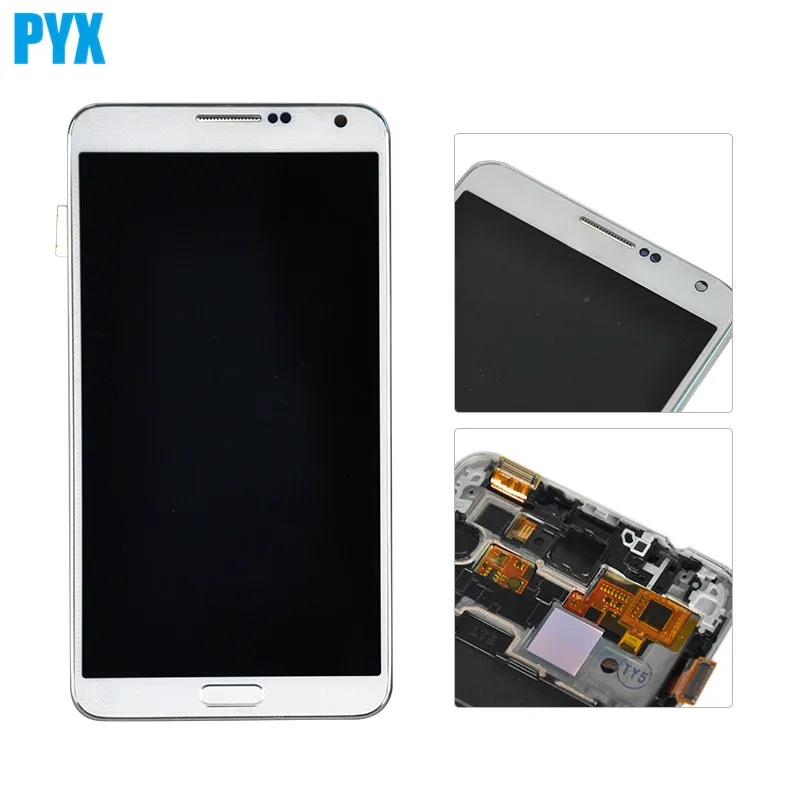 ЖК дисплей и сенсорный датчик в сборе с рамкой для Samsung Galaxy Note 3 N9005|lcd display touch