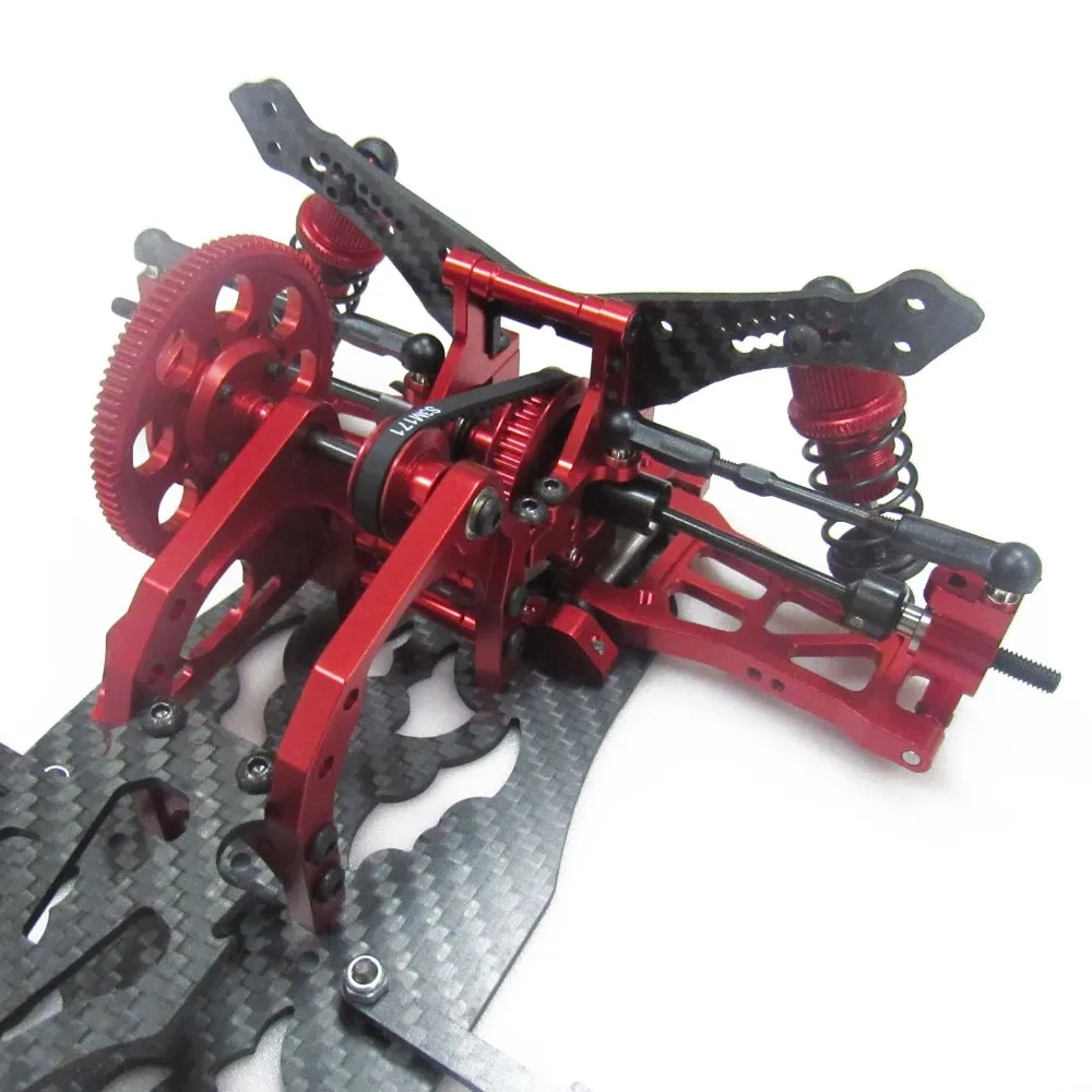 OEM 1/10 сплав и карбон SAKURA D4 RWD Дрифт гоночный автомобиль Шасси Рама кузова Комплект# KIT-D4RWD