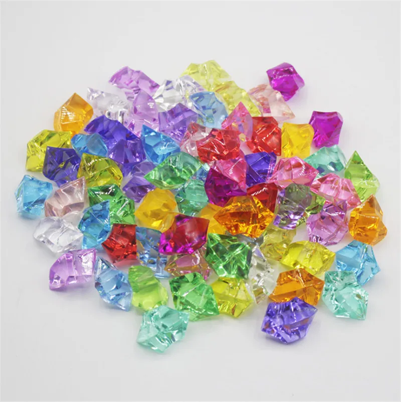 

200PCS 20 colors 14*11mm Acrylic Crystal Diamond Pawn Irregular Stone Chessman Game Pieces For Board Games Accessories