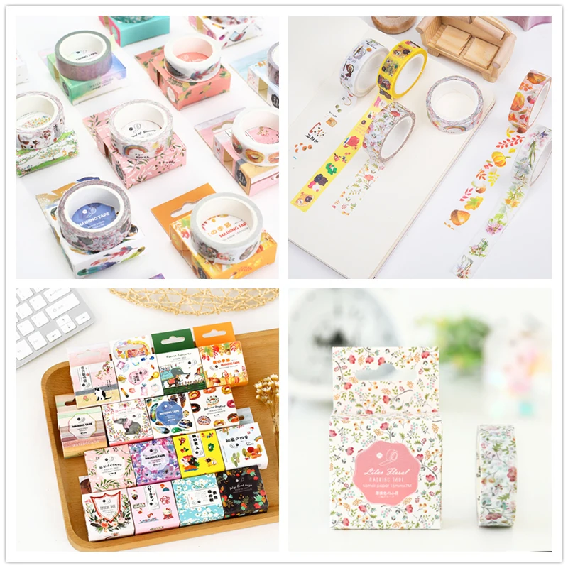 15 мм x 7 м kawaii васи ленты прекрасный рисунок травы Хэллоуин декоративные Маскировочные ленты школьные канцелярские принадлежности Рождественский подарок