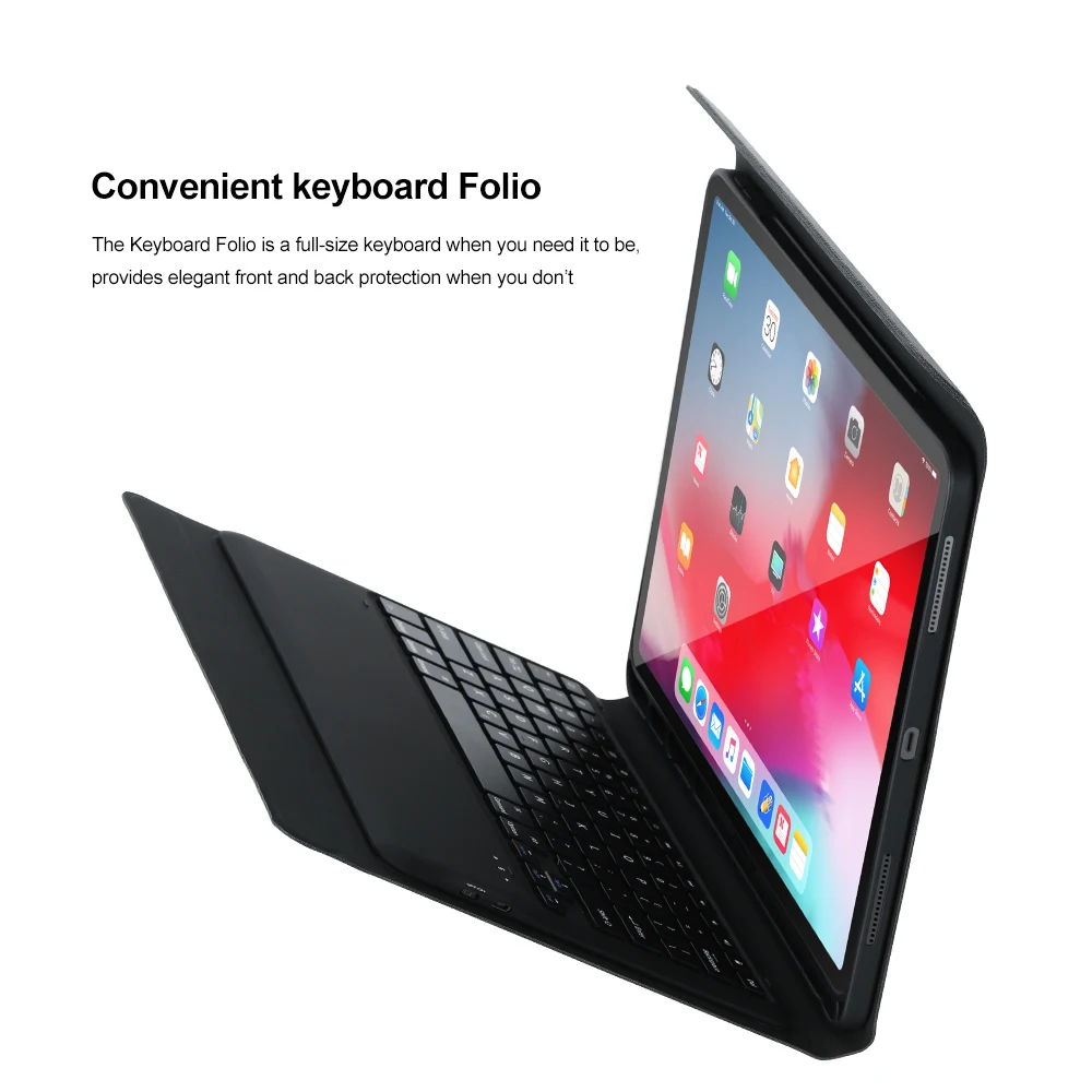 Bluetooth клавиатура чехол для iPad Pro 12,9 Авто Режим сна/пробуждения умный защитный чехол для Apple iPad Pro 11 дюймов Coque