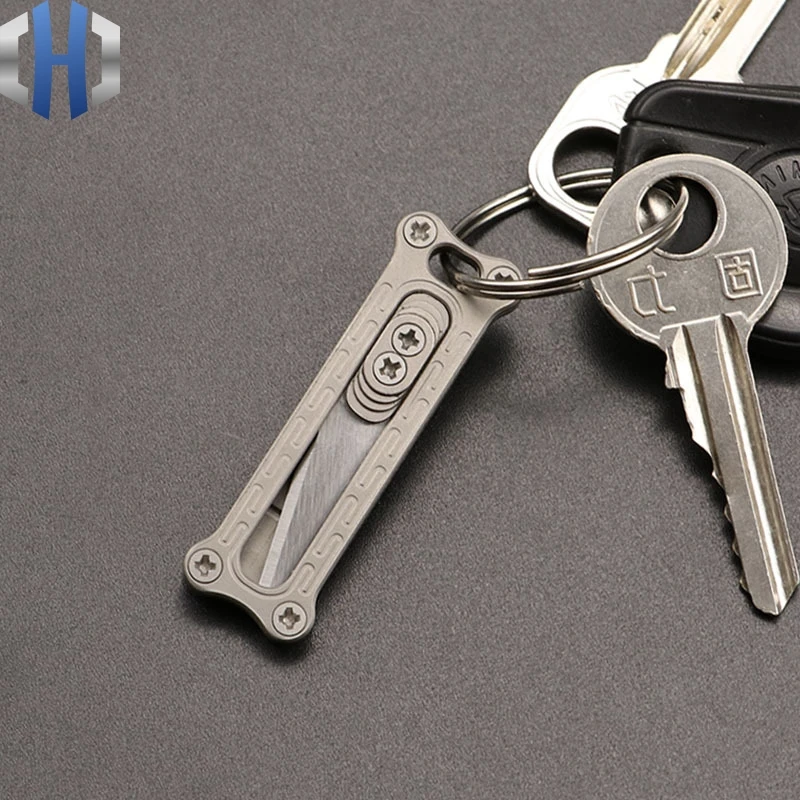 Ножи EDC Push для выживания на природе мини титановый нож обоев разделенный Экспресс