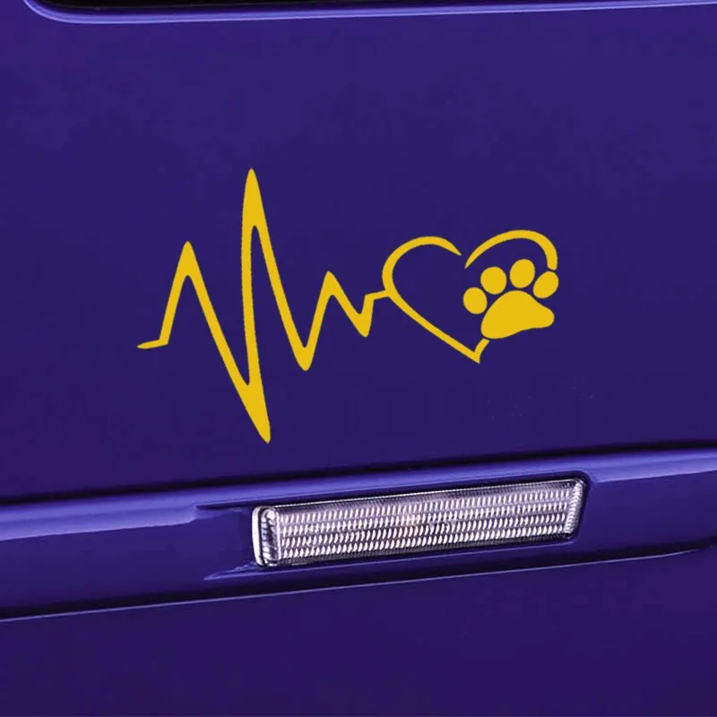 Автомобильный Стайлинг наклейка на автомобиль с изображением сердечного ритма