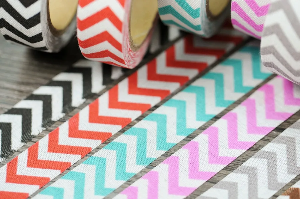 1 шт. DIY Милая полосатая тканевая лента милая красочная ткань декоративная