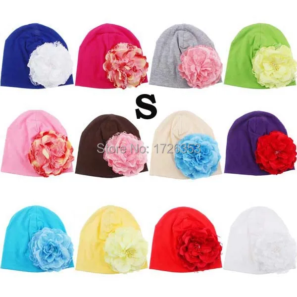2015 новая детская шапка для новорожденных девочек хлопок шапочка Кепки Пион