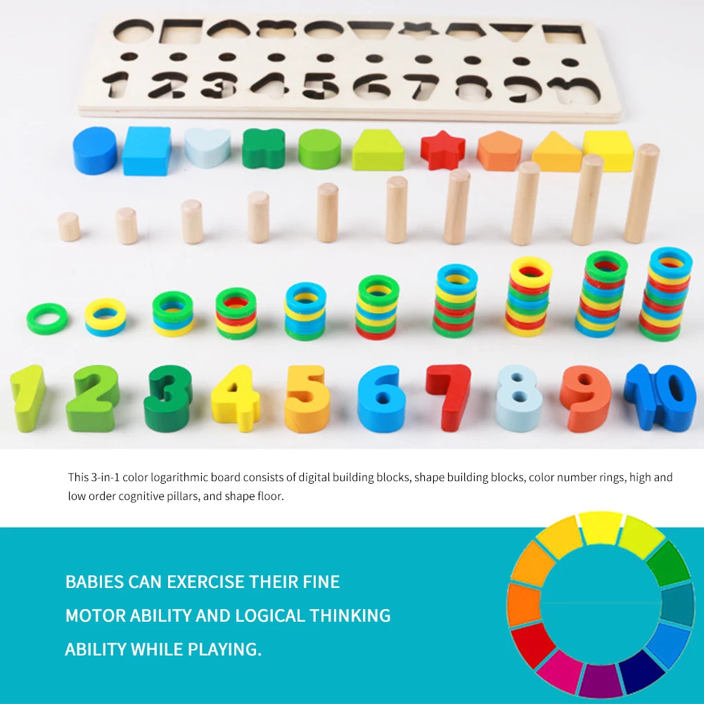 Детская Математика Монтессори игрушки Цифровой формы сопряжения обучения