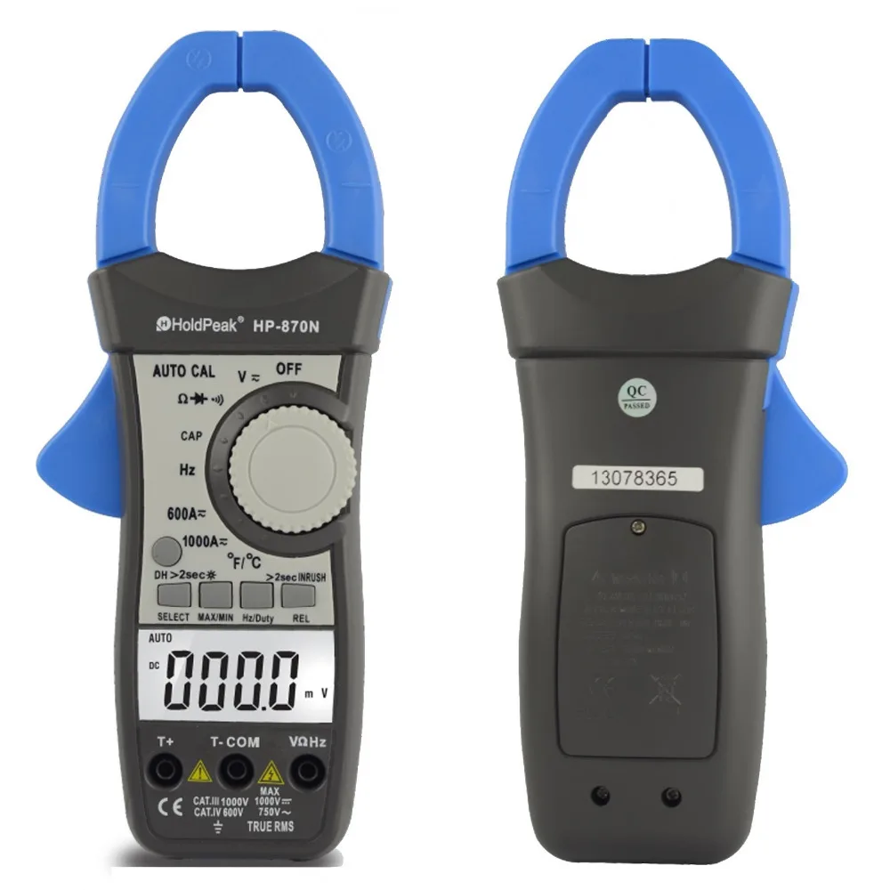Удержание Пика HP-870N Авто Диапазон AC DC Цифровой Клещи Мультиметр Pinza Amperimetrica Amperimetro
