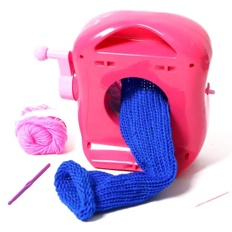 

Plastic Needle Sewing Tools DIY Hand Knitting Machine Weaving Loom For Scarf Hat Kids Children Pretend Play Toys