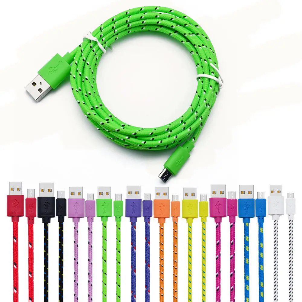 Micro USB кабель для samsung Xiaomi 1 м 2 м 3 м Быстрая зарядка нейлон USB синхронизация данных мобильный телефон Android адаптер зарядное устройство для huawei