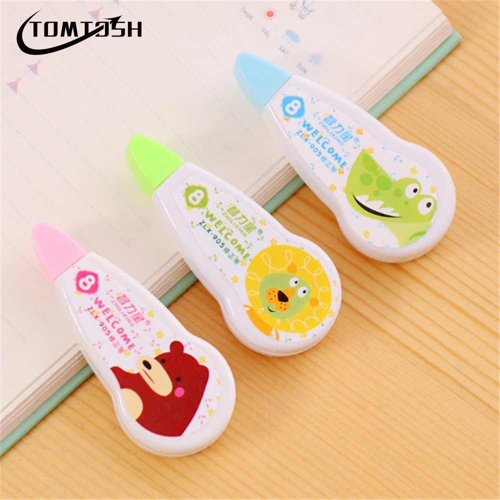 Корректирующая лента TOMTOSH 4 м с героями мультфильмов школьные принадлежности