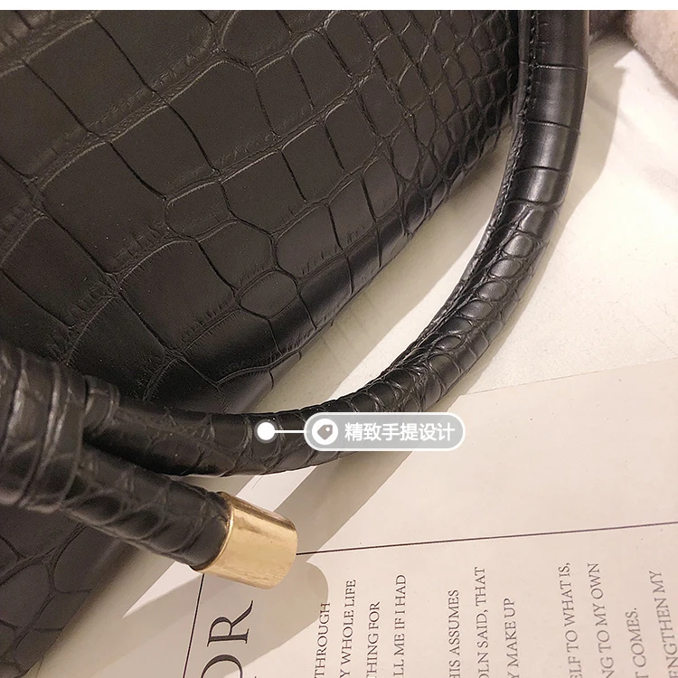 Европейская модная дама Tote Сумка новая качественная женская дизайнерская сумка из искусственной кожи с крокодиловым узором сумки через плечо