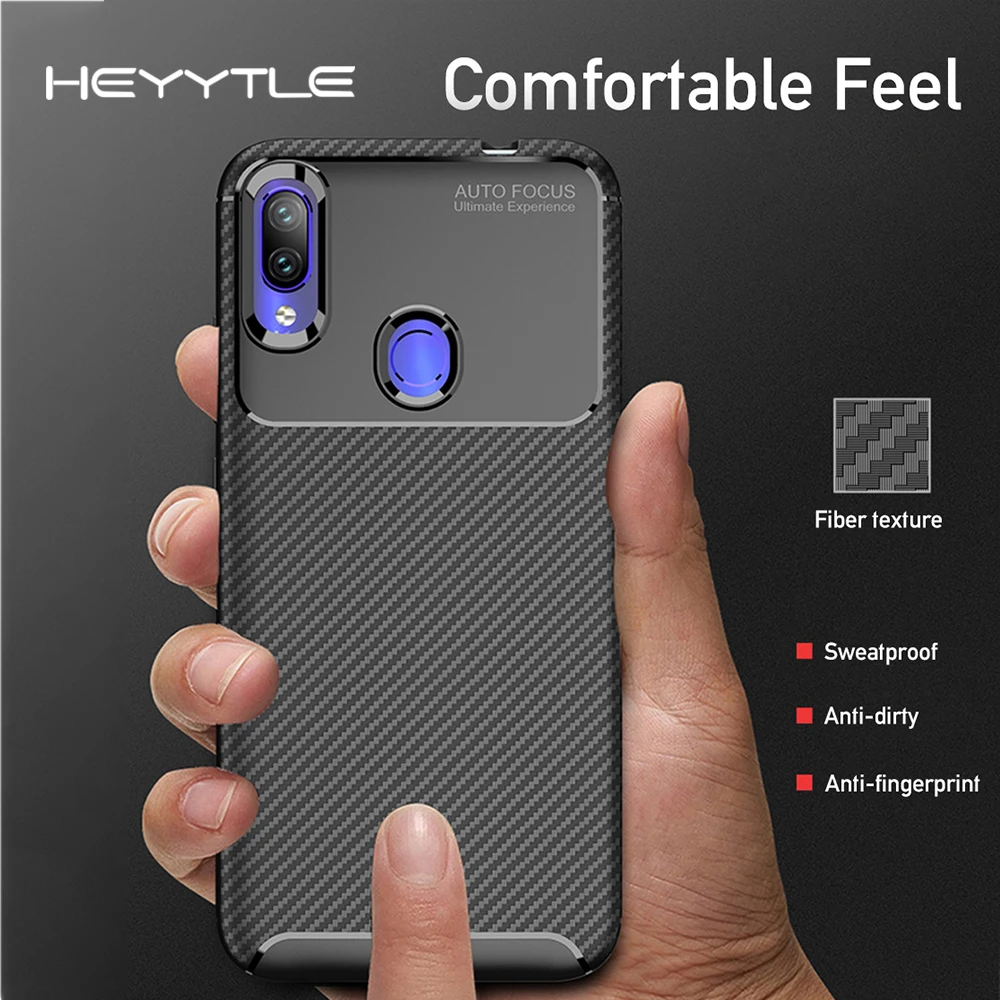 Heyytle Ultra Thin Silicone Case For Xiaomi Mi 8 Lite 9 se F1 Go Full Cover Redmi Note 5 6 7 Pro Plus 6A Carbon Fiber |
