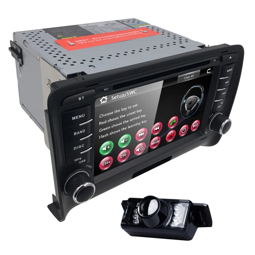 Сенсорный экран 2 DIN автомобильный DVD GPS Радио стерео для AUDI TT 2006-2014 MK2 аудио dvd плеер