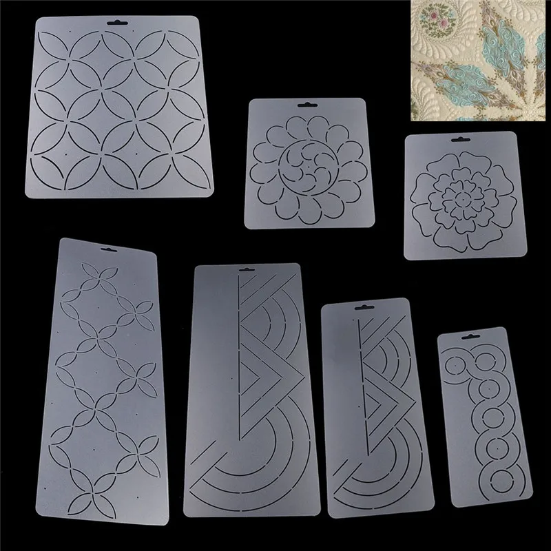 Акрил лекало инструменты для пэчворка цветочным узором тиснения Трафарет DIY