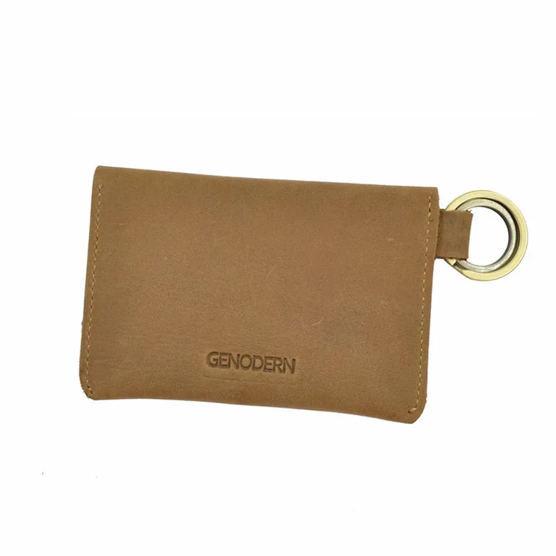 Держатель для ключей GENODERN из натуральной кожи мужской держатель кредитных карт с