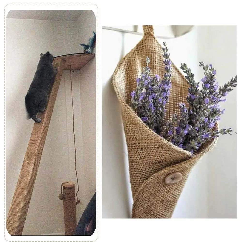 20 м DIY натуральные сизалевые веревки для кошек, Когтеточка, игрушки для изготовления столешницы, ножки для стула, веревка для когтей