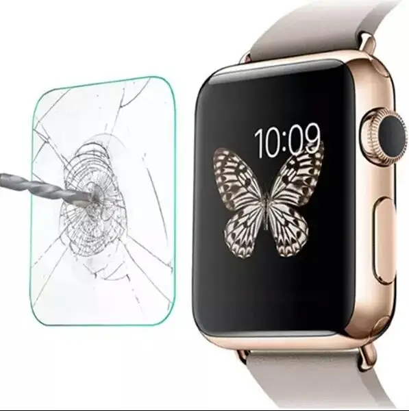 9H высококачественное закаленное стекло для Apple watch 38 мм 42 прозрачное цветное