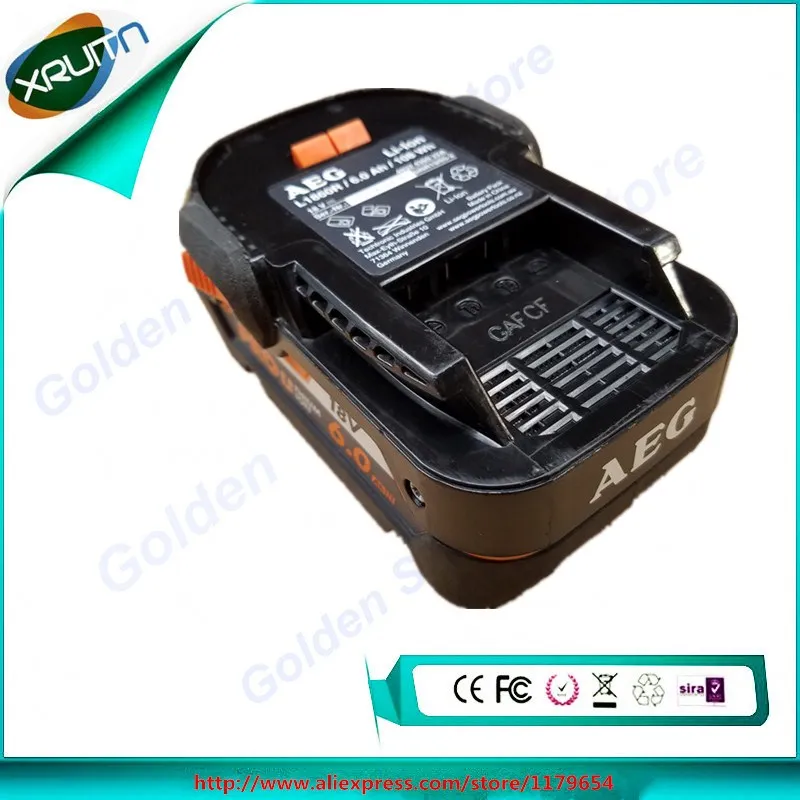 Бесплатная доставка Для RIDGID/AEG HYPER 18V 6 0 Ah литий ионный аккумулятор высокой емкости