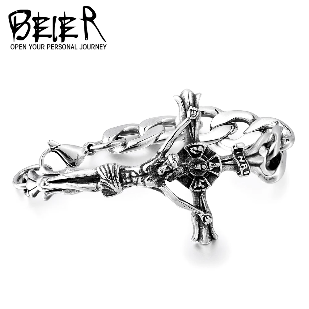 Байер Европа и Соединенные Штаты популярные Крест Иисуса браслет панк Титан Для