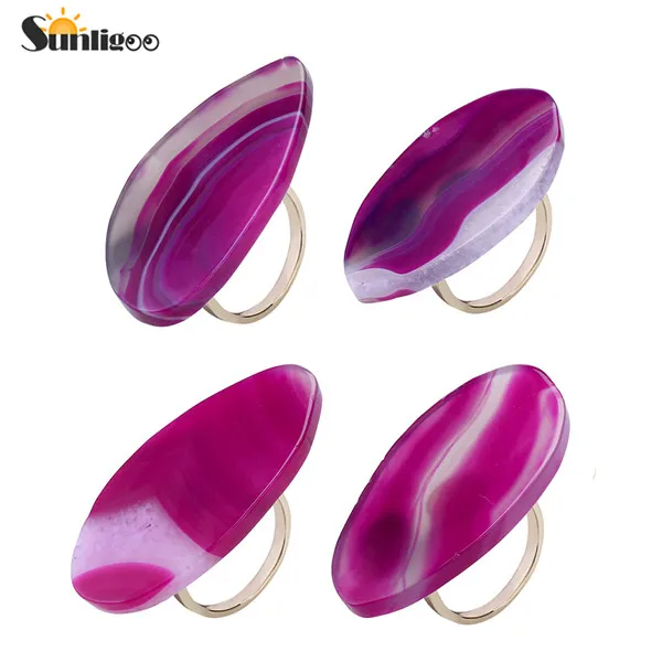 4 pcs Color 3 Sunligoo Новые 4 шт./упак. кольца для салфеток из агата для дома, кухни, свадьбы, вечеринок, пикников, буфета и многое другое выбирают случайным образом - Цвет: 4 pcs Color 3