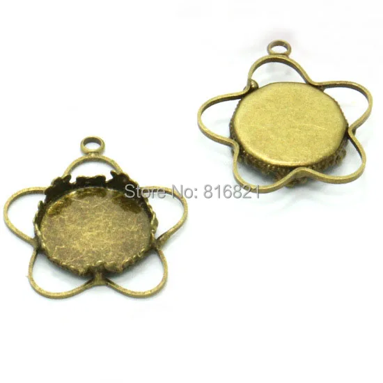 Пустая основа ободка 15 мм внутренняя круглая корона гнездо w/ a петля звезда