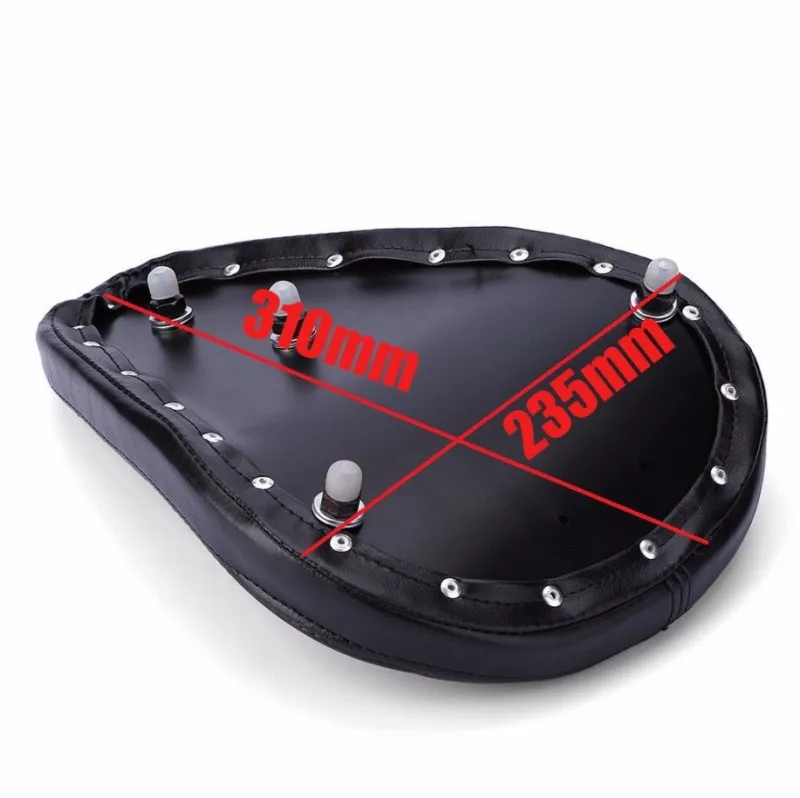 Роликовый кожаный кронштейн для сиденья водителя Harley Chopper Bobber Blcak |