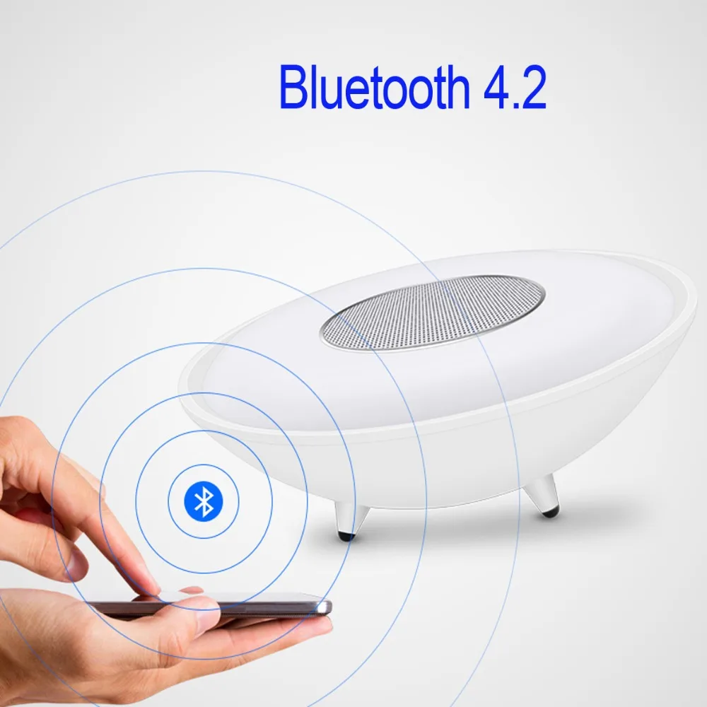 Touch Night Lamp With Bluetooth Speaker LED RGB Colorful Light Music 4.2 Wireless | Электроника
