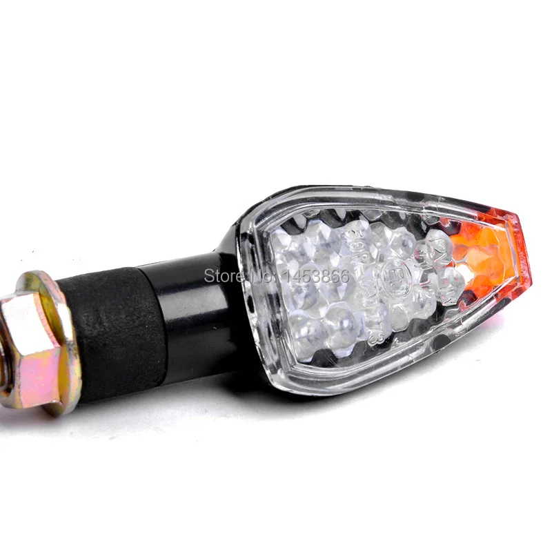 2 pieces/lot Motorcycle 14 LED 12V 2W Turn Signals Flasher Light Sport Bike Supermoto ATV Motorbike Turnning For Honda BMW |