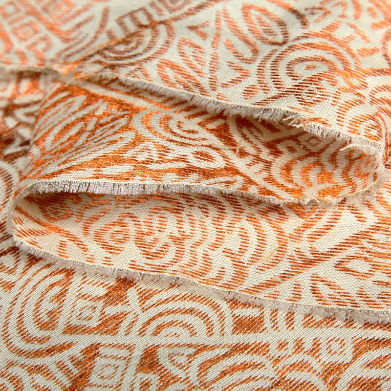 

Metal silhouette of new technology micro jacquard silk fabric silk fabrics dress coat wholesale high quality silk cloth