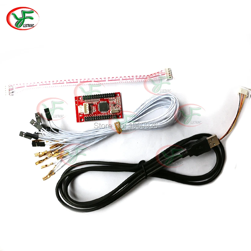 1* Zero Delay USB Encoder To PC /PS3 With Cable Copy SANWA Joystick 10* Push Button For Arcade DIY Kit MAME | Спорт и развлечения