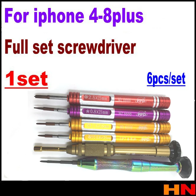 1 комплект 1 шт. Новое поступление для Iphone 4 4s 5 5S 6 6s 7 7 P 8 8 p Plus Полный комплект отвертка Y Tech отвертка специальный ремонтный ручной инструмент