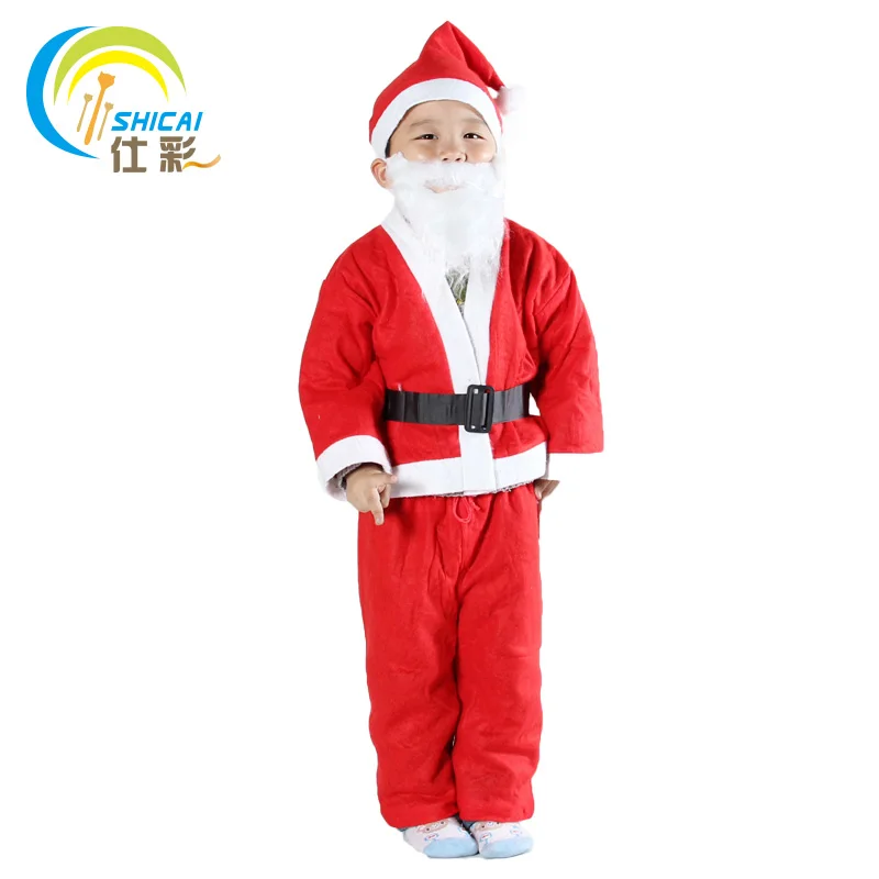 2019new style Санта Клаус бархатный шаль костюм из двух частей Рождество Мужчины шоу