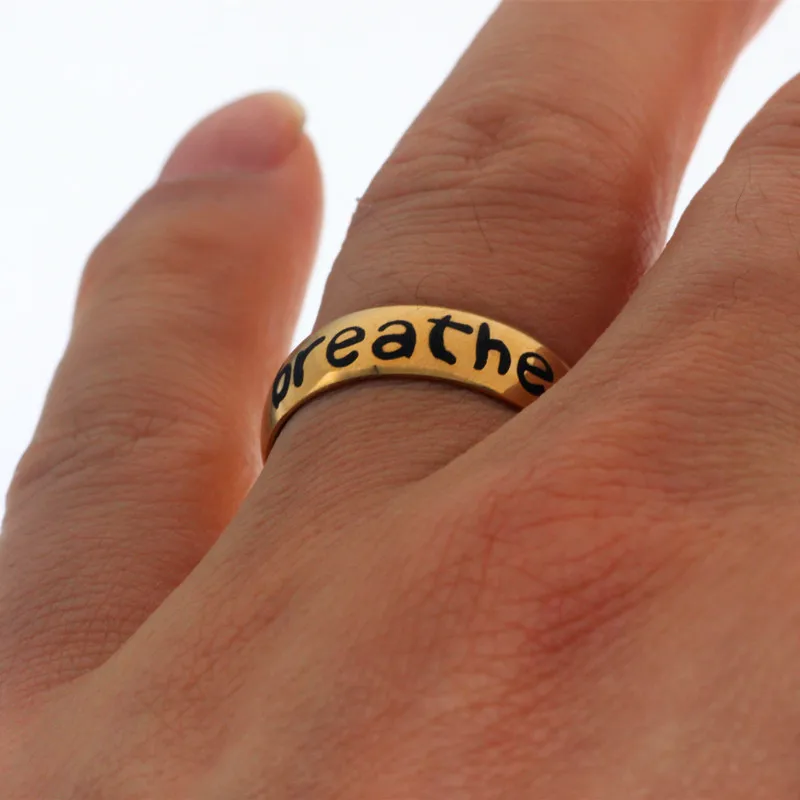 Из нержавеющей стали понимание дыхания кольцо суицид подавление Пауза дышат