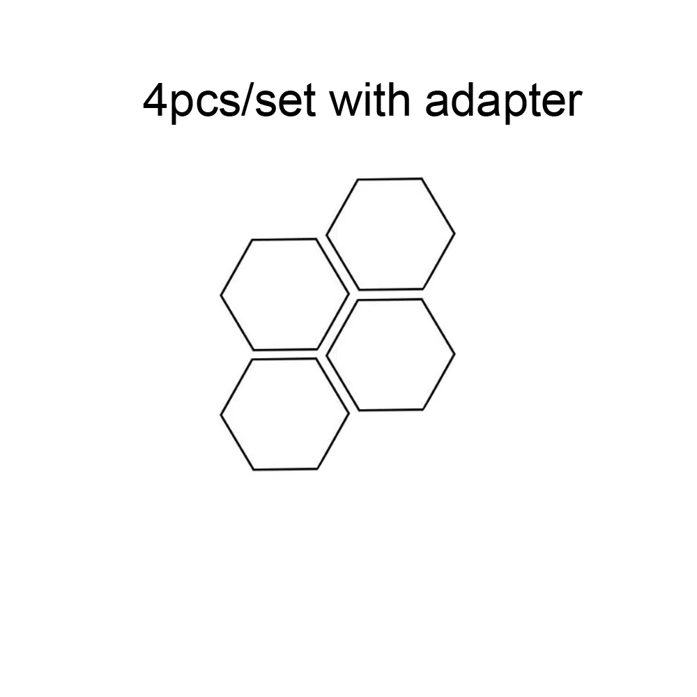 4pcs set Светодиодный ночник квантовое настроение лампа модульная Сенсорное освещение шестиугольный конструктор на магнитах лампы творческий Декор настенный светильник - Испускаемый цвет: 4pcs set