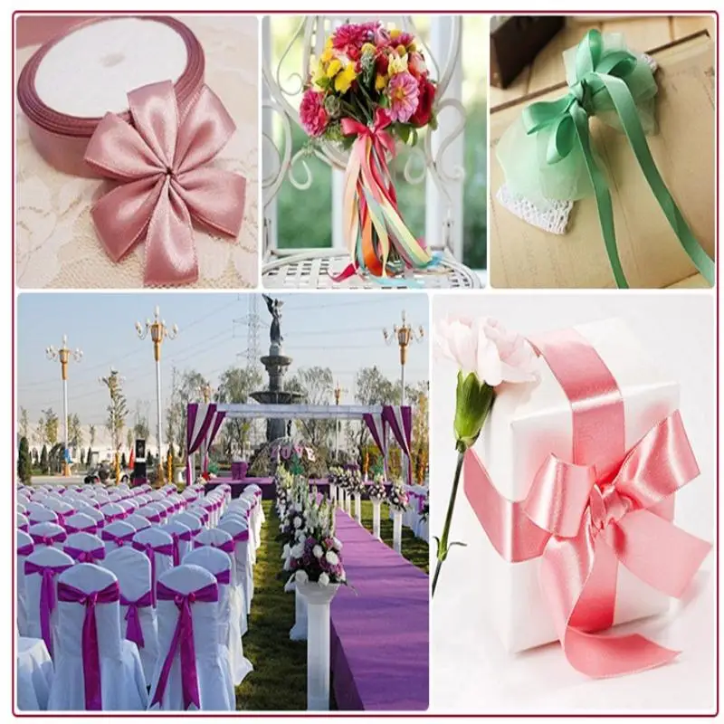 Шелковая атласная лента 20 мм 25 ярдов 22 м|25 yard|silk satin ribbonsatin ribbon |