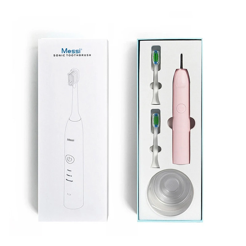 Экологичная электрическая зубная щетка Беспроводная зарядка 4 напильника